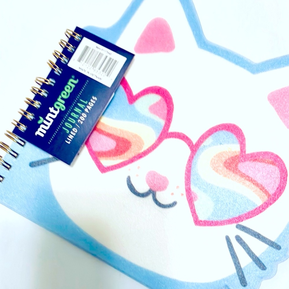 Spiral Kitty Cat Journal
